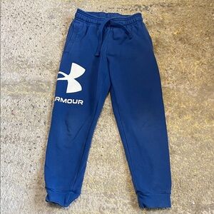 Under Armour Kids Navy Joggers with Logo